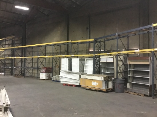 11 SECTIONS 44" x 92" x 16' PALLET RACKING
