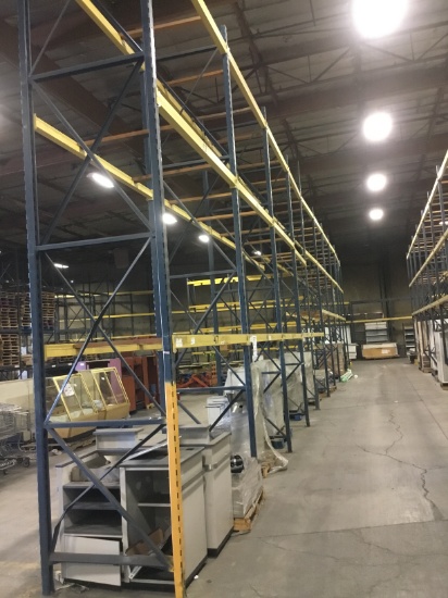 10 SECTIONS 44" x 92" x 16' PALLET RACKING