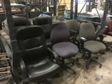 ONE LOT ROLLING DESK CHAIRS