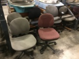 ONE LOT ROLLING DESK CHAIRS