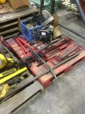 TWO PALLETS MISC WORK LIGHTS AND TOOLS