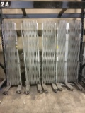 ACCORDIAN SECURITY GATES ON WHEELS