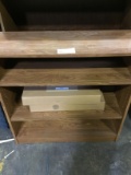 2 WOOD SHELVES