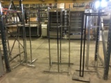 ONE LOT CLOTHING DISPLAY RACKS