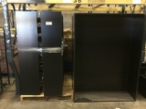 ONE LOT 4 BLACK SHELVING DISPLAYS