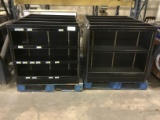 ONE LOT 4 BLACK SHELVING DISPLAYS