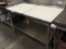 4' POLY TOP S.S. TABLE W/ BACKSPLASH