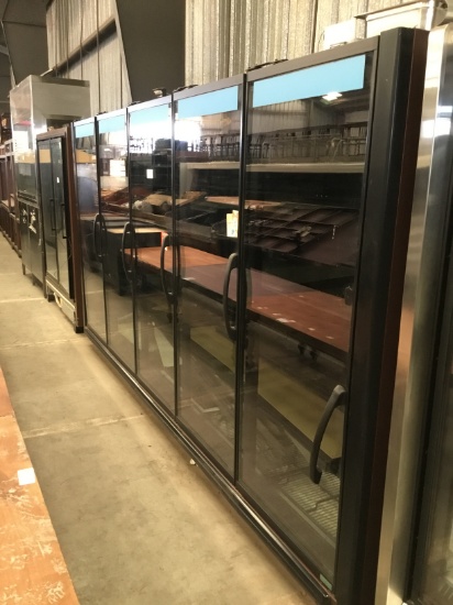 ZERO ZONE 5 GLASS DOOR COOLER