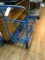 BLUE 6 WHEEL STOCKING CART