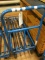 BLUE 6 WHEEL STOCKING CART