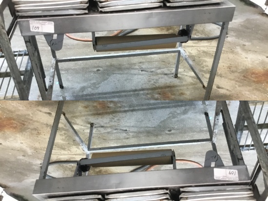 4' S.S. TABLE WITH PAPER WRAPPER