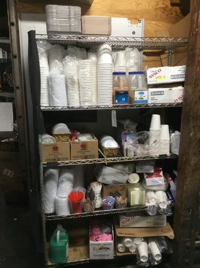 METRO RACKS W/ CONTENTS