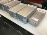 ONE LOT SMALL ALUM. MEAT TRAYS