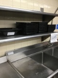 LOT OF BLACK DELI TRAYS