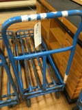 BLUE 6 WHEEL STOCKING CART