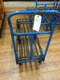 BLUE 6 WHEEL STOCKING CART