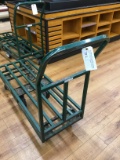 GREEN 6 WHEEL STOCKING CART