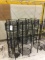 6 PRODUCE WIRE 3 TIER DISPLAY STANDS