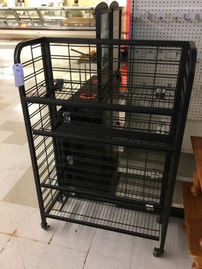3' BLACK DISPLAY CART
