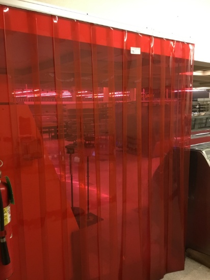 TRAX RED DOOR CURTIANS