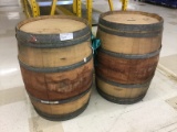 2 LARGE WINE BARRELS