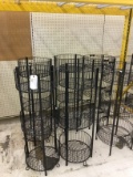 6 PRODUCE WIRE 3 TIER DISPLAY STANDS