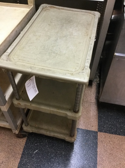 GRAY PLASTIC STOCKING CART