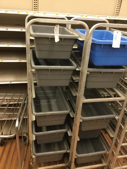 ALUM. MEAT CART WITH TUB