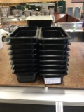 BLACK PLASTIC DELI INSERTS MISC. SIZES