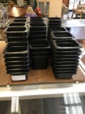BLACK PLASTIC DELI INSERTS MISC. SIZES