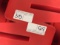 2 5' red plastic dunnage racks