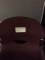 1 lot 6 burgandy plastic chairs