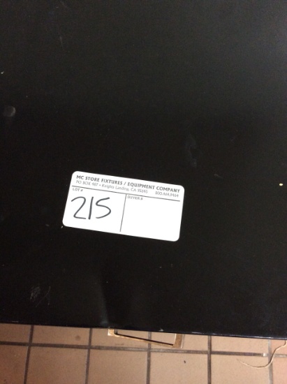2 drawer black file cabinet