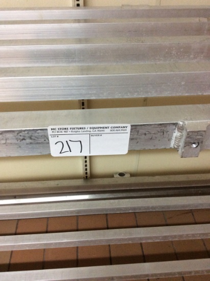 8' 2 shelf Aluminium storage rack