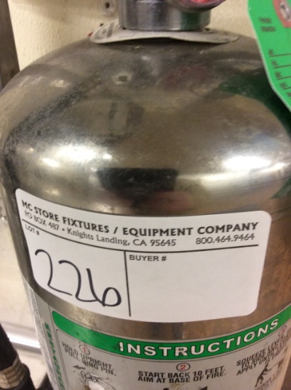 Restruant fire extinguisher