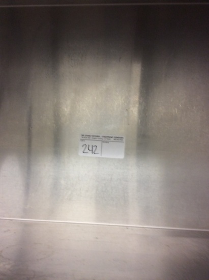 14' S.S. overhead shelf