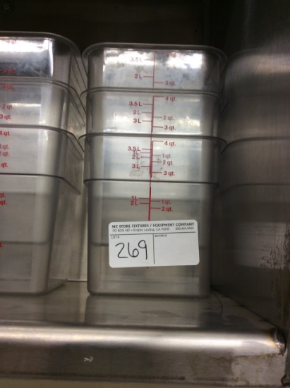 1 lot food storage bins
