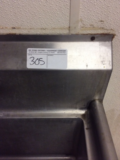 5' S.S. 1 hold 1 drainboard sink with sprayer