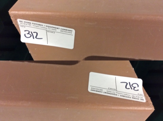 3 3' light brown plastic dunnage racks