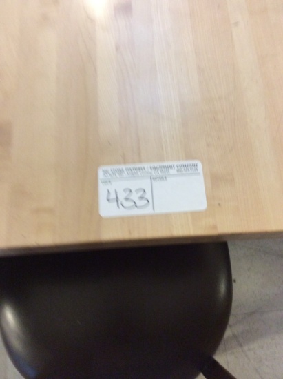 30" square wood table