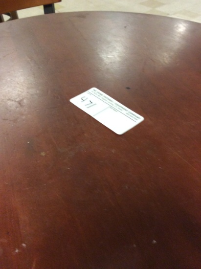 30" round tall table with 4 high back chairs