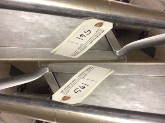 2 deck stocking cart aluminum