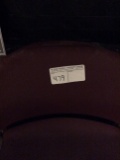 1 lot 7 burgandy plastic chairs