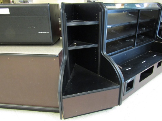 3 SHELF WOOD CUSTOMER SELF SERVE COUNTER