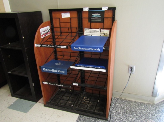 NEWSPAPER DISPLAY RACK