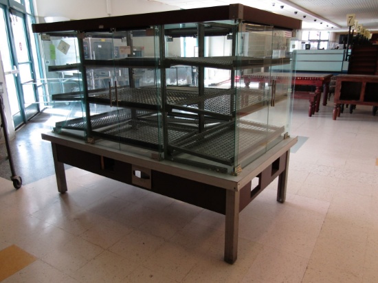 6'X4' GLASS ISLAND BAKERY SELF SERVE CASE