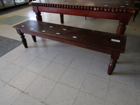 5'10" WOOD DISPLAY BENCH