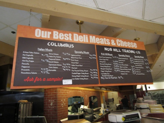 HANGING MENU BOARD