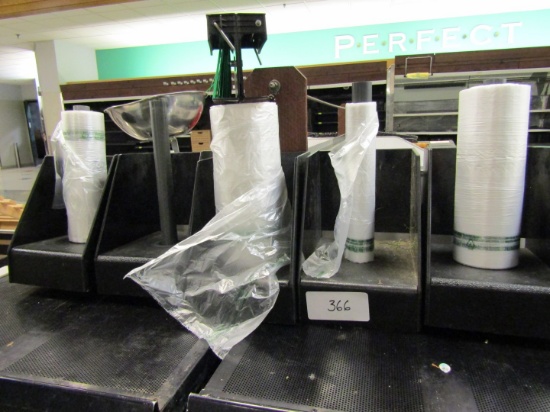 1 LOT PLASTIC PRODUCE BAG HOLDERS