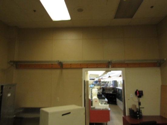 15' CHROME OVERHEAD STORAGE RACK